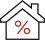 Percent house icon