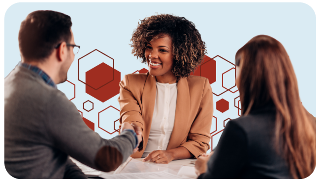 Professionals banking with elevate