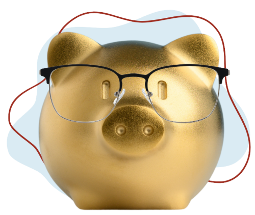 Golden piggy bank