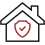 Shield house icon