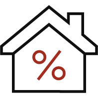 House percent icon