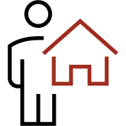 Person house icon