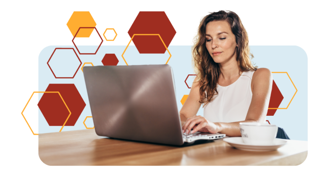 Women completing her mortgage application with the help of an application checklist.