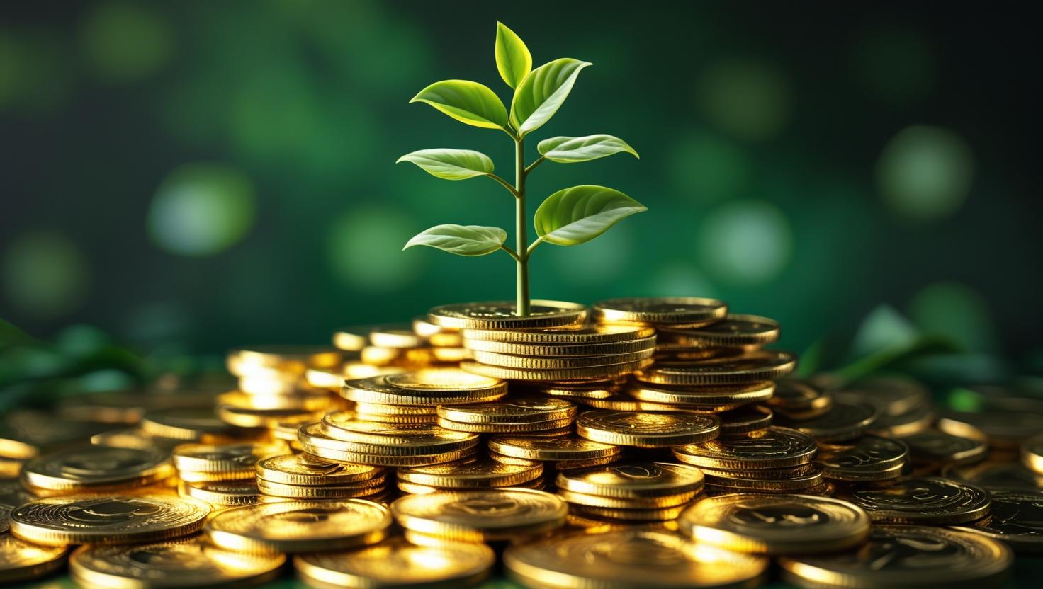 Coins growing from comparing high yield savings options to money market options