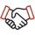 Shaking hands icon