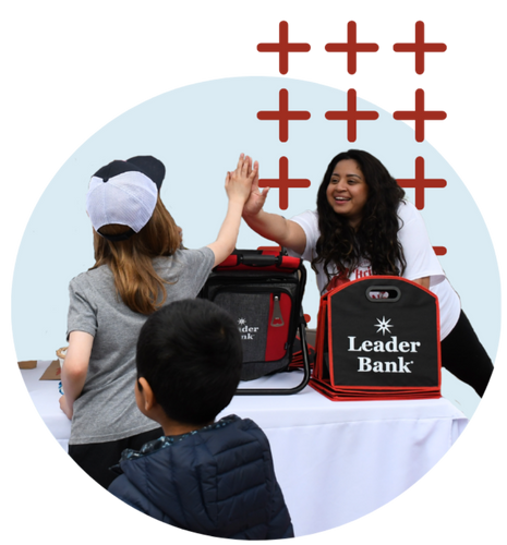 Photo of Leader Bank team members volunteering in Boston's Seaport