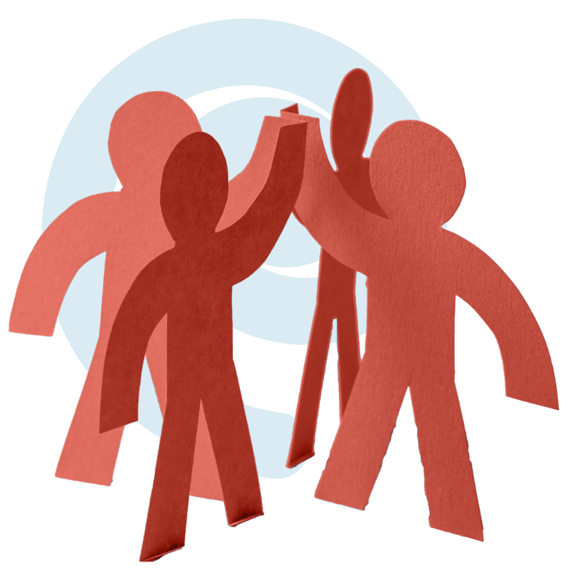 paper figures working together to help nonprofits