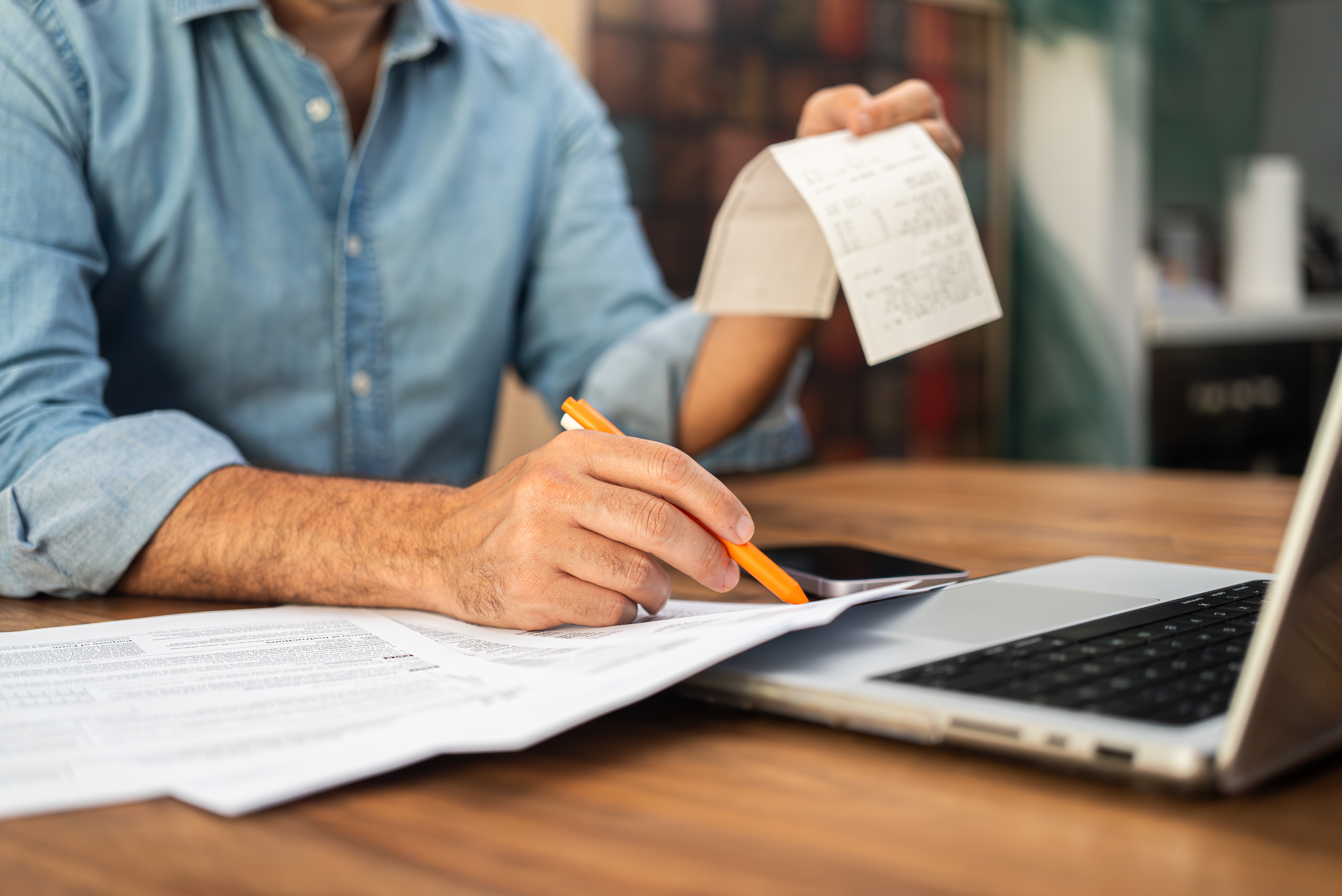 Business Owner reviewing their Business Savings account