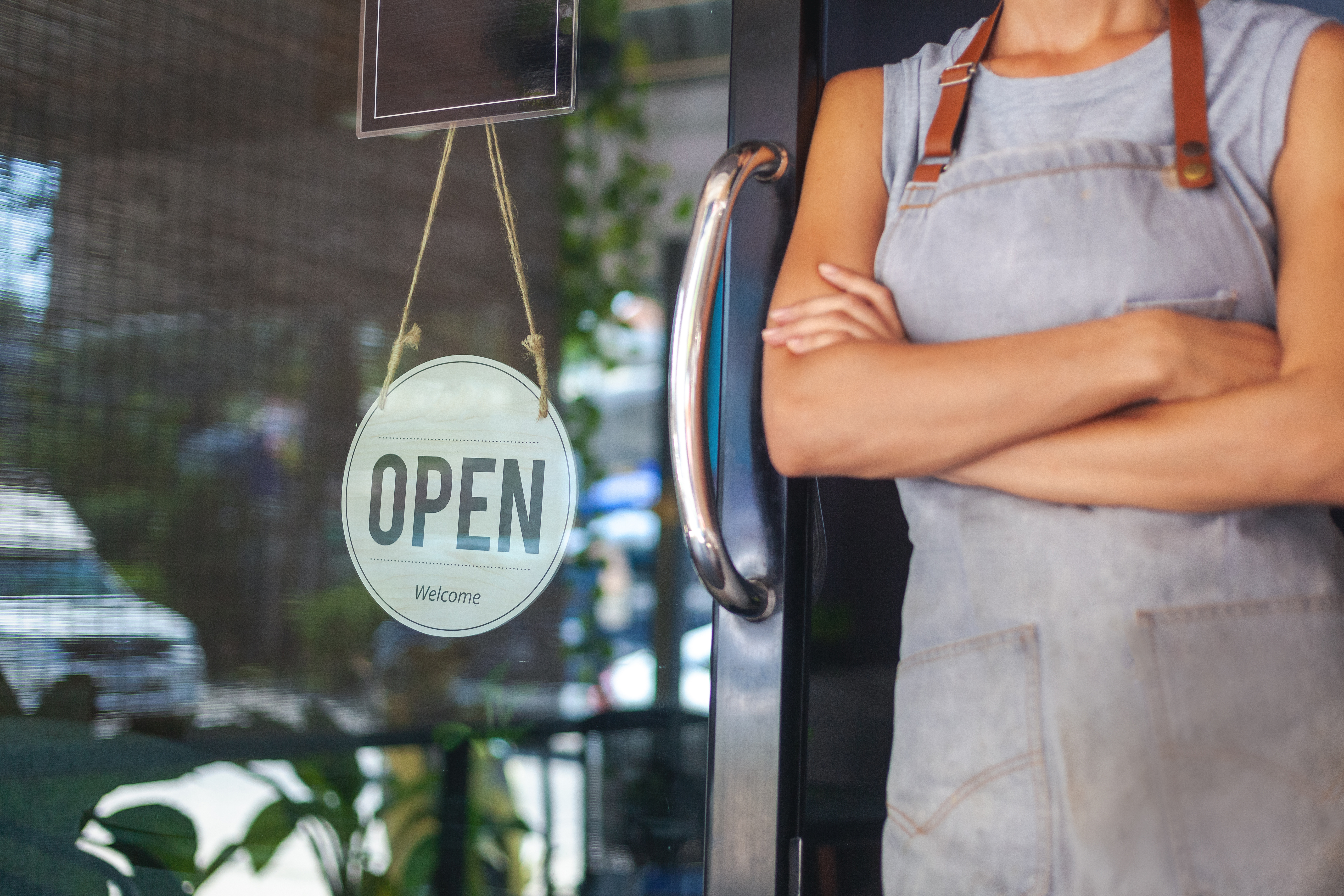 Small Business Owner Opening for Business with peace of mind that her emergency fund is fully funded