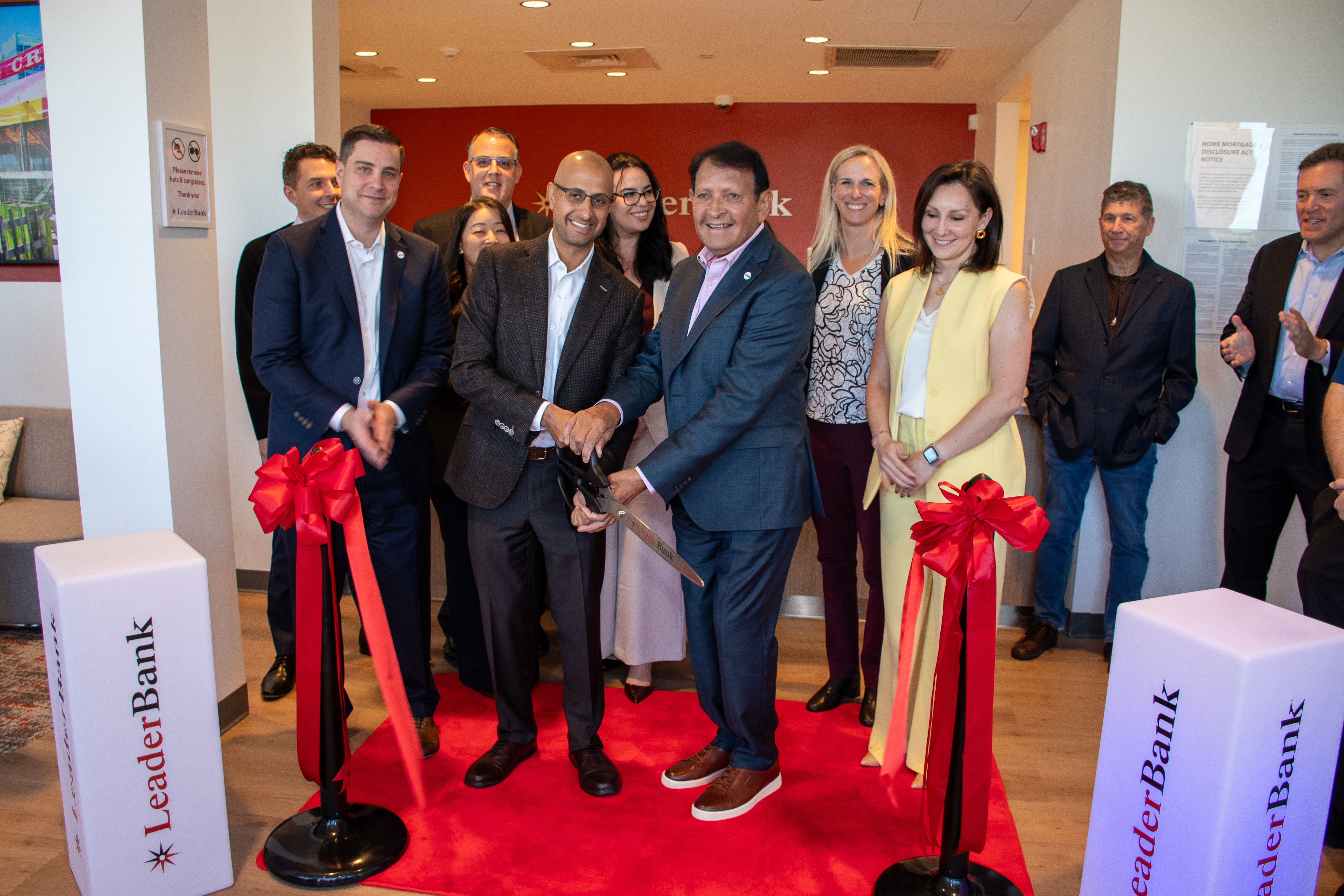 the Leader Bank Team at our Andover Grand Opening Event