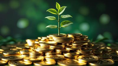 Coins growing from comparing high yield savings options to money market options