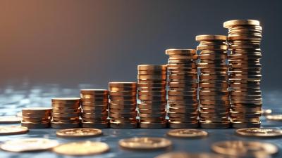 stack of coins increasing because of high yield savings account