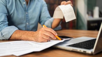 Business Owner reviewing their Business Savings account